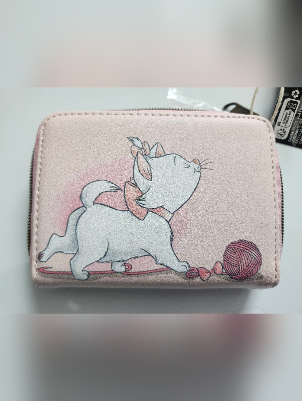 Loungefly Disney Marie Pink Bow Zip Wallet - Picture 2 of 6
